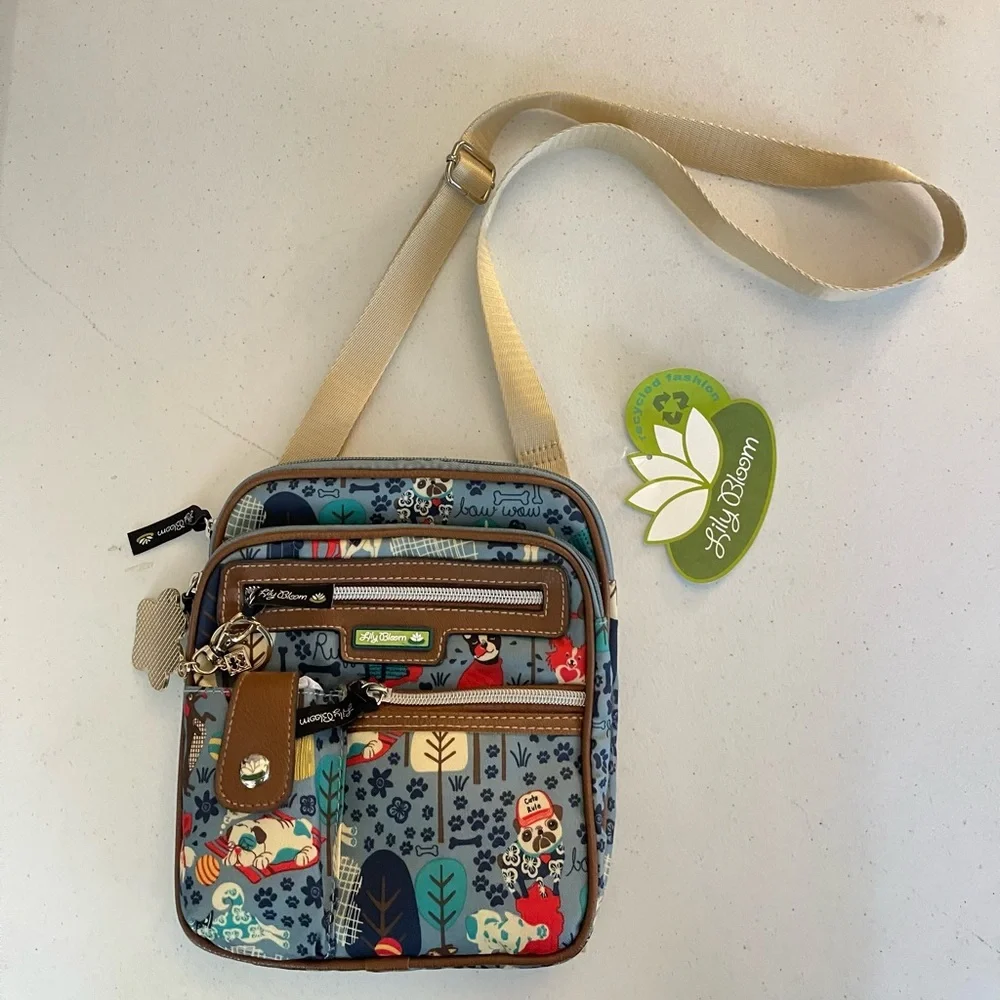 NWT Lily Bloom Who Let the Dogs Out Crossbody Bag - Picture 2 of 7